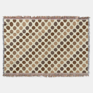 Shades of Brown Polka Dots by Shirley Taylor Decke