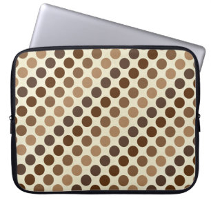 Shades of Brown Polka Dots by Shirley Taylor Laptopschutzhülle