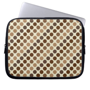 Shades of Brown Polka Dots by Shirley Taylor Laptopschutzhülle