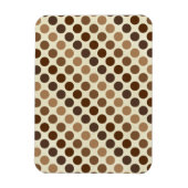 Shades of Brown Polka Dots by Shirley Taylor Magnet (Vertikal)