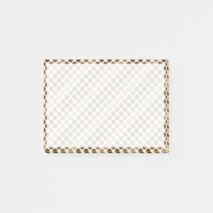 Shades of Brown Polka Dots by Shirley Taylor Post-it Klebezettel