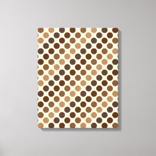 Shades of Brown Polka Dots von Shirley Taylor Leinwanddruck