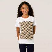 Shades of Brown Polka Dots von Shirley Taylor T-Shirt (Vorne ganz)