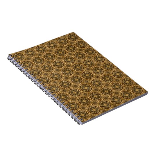 Shades of Brown Tiled Pattern Notebook Notizblock (Rechte Seite)