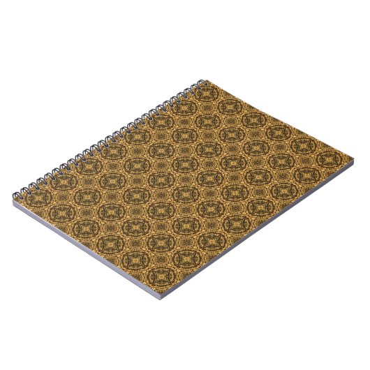 Shades of Brown Tiled Pattern Notebook Notizblock (Linke Seite)