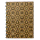 Shades of Brown Tiled Pattern Notebook Notizblock (Vorderseite)