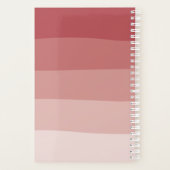 Shades of Coral Red Hair Beauty Salon Ernennung Planer (Rückseite)