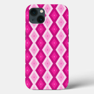 Shades of fuchsia diamond pattern Case-Mate iPhone Hülle