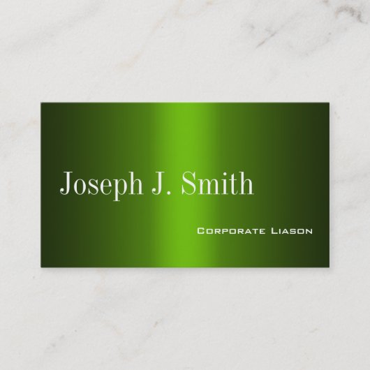 Shades of Green Beruflich Business Cards Visitenkarte (Vorderseite)
