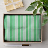 Shades of Green Horizontal Stripes Seidenpapier (Geschenk)