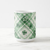 SHADES OF GREEN IRISH CELTIC SHAMROCKS  KAFFEETASSE (Mittel)
