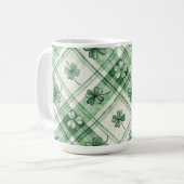 SHADES OF GREEN IRISH CELTIC SHAMROCKS  KAFFEETASSE (Vorderseite Links)