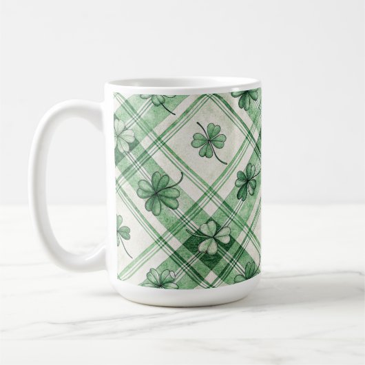 SHADES OF GREEN IRISH CELTIC SHAMROCKS  KAFFEETASSE (Links)
