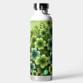 SHADES OF GREEN IRISH CELTIC SHAMROCKS TRINKFLASCHE (links)