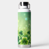 SHADES OF GREEN IRISH CELTIC SHAMROCKS TRINKFLASCHE (Rückseite)