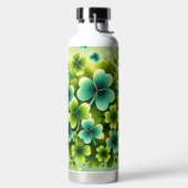 SHADES OF GREEN IRISH CELTIC SHAMROCKS TRINKFLASCHE (links)