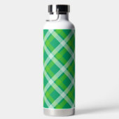 SHADES OF GREEN IRISH PLAID PATTERN TRINKFLASCHE (Rechts)