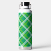 SHADES OF GREEN IRISH PLAID PATTERN TRINKFLASCHE (Rückseite)