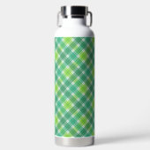 SHADES OF GREEN IRISH PLAID PATTERN TRINKFLASCHE (Vorderseite)