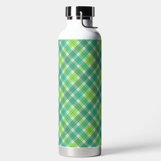 SHADES OF GREEN IRISH PLAID PATTERN TRINKFLASCHE (links)