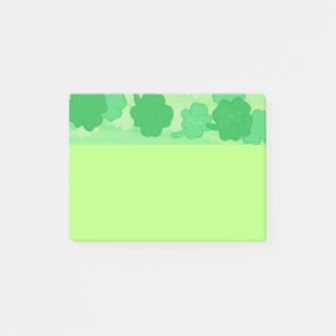 Shades of Green Kleeblatts Post It Notes Post-it Klebezettel