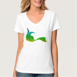 Shades of Green Mermaid Schwanz T-Shirt