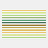 SHADES OF GREEN ORANGE BROWN GEOMETRIC PATTERNS GESCHENKPAPIER SET (Vorderseite 2)