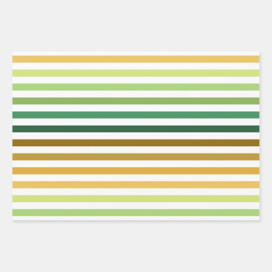 SHADES OF GREEN ORANGE BROWN GEOMETRIC PATTERNS GESCHENKPAPIER SET (Vorderseite 2)