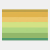 SHADES OF GREEN ORANGE BROWN GEOMETRIC PATTERNS GESCHENKPAPIER SET (Vorderseite 2)
