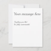 Shades of grey diamond pattern RSVP karte (Rückseite)