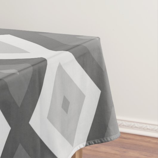 Shades of grey diamond pattern tischdecke (Beispiel)