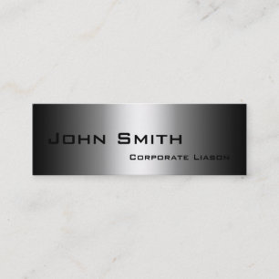 Shades of Grey Skinny Business Cards Mini Visitenkarte