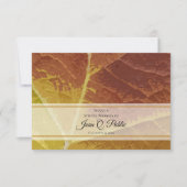 Shades of Herbst Share a Memory Funeral Memorial Mitteilungskarte (Vorderseite)