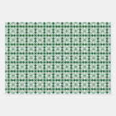 SHADES OF IRISH GREEN & WHITE PATTERNS GESCHENKPAPIER SET (Vorderseite 3)