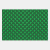 SHADES OF IRISH GREEN & WHITE PATTERNS GESCHENKPAPIER SET (Vorderseite)