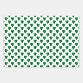 SHADES OF IRISH GREEN & WHITE SHAMROCKS & PATTERNS GESCHENKPAPIER SET (Vorderseite 3)