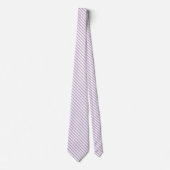 Shades of Lavender Purple Stripes Krawatte (Vorderseite)