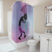 Shades of Lavender Simple Kokopelli Duschvorhang (Beispiel)