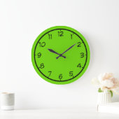 Shades of Neon Clock Große Wanduhr (Zuhause)