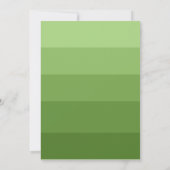 Shades of Olive Green Hebrew Name Bar Mitzvah Einladung (Rückseite)