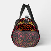 Shades Of Orange Red Yellow Ribbon Art Design Duffle Bag (Rechts)