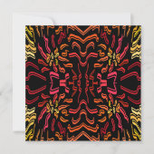 Shades Of Orange Red Yellow Ribbon Design Karte (Vorderseite)