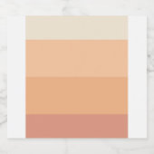 Shades of Peach Gradient Bierflaschenetikett (Einzelnes Label)