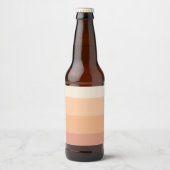 Shades of Peach Gradient Bierflaschenetikett (Vorderseite)
