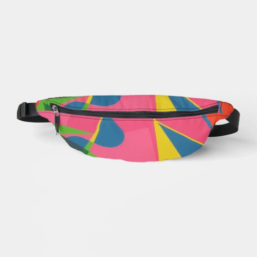 Shades of Pink Abstract Fanny Pack Bauchtasche (Vorderseite)
