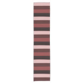 Shades of Pink and Burgundy Striped Kurzer Tischläufer (Vorderseite)