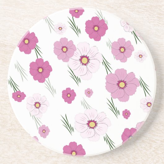 shades of pink bloomer getränkeuntersetzer (Vorne)