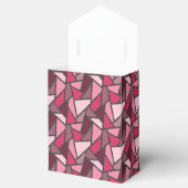 Shades of pink stained glass pattern geschenkschachtel (Geöffnet)