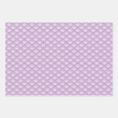Shades of Purple Floral Theme Geschenkpapier Set (Vorderseite 3)