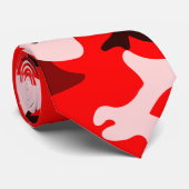 Shades of Red and Pink Camouflage Necktie Krawatte (Gerollt)
